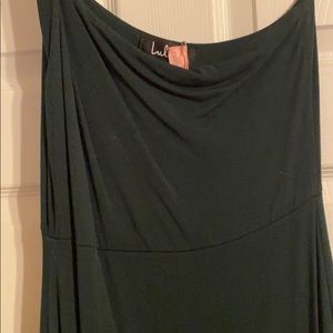Lulus Dark green slim fitting dress